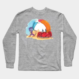 Mighty happy sunny crabby Long Sleeve T-Shirt